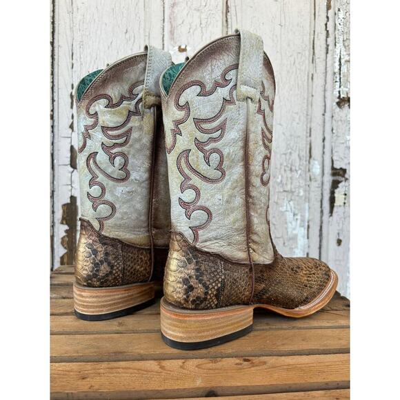 Corral B5507 Women’s Python Cowgirl Boots 8.5 | Exotic Square Toe Western NEW🤠 - Picture 10 of 15